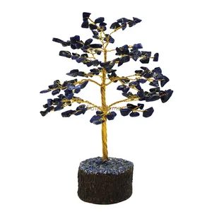 Sodalite Golden Wire Tree(150 Chips)