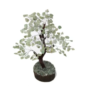 Green Aventurine Mseal Wire Tree(150 Chips)