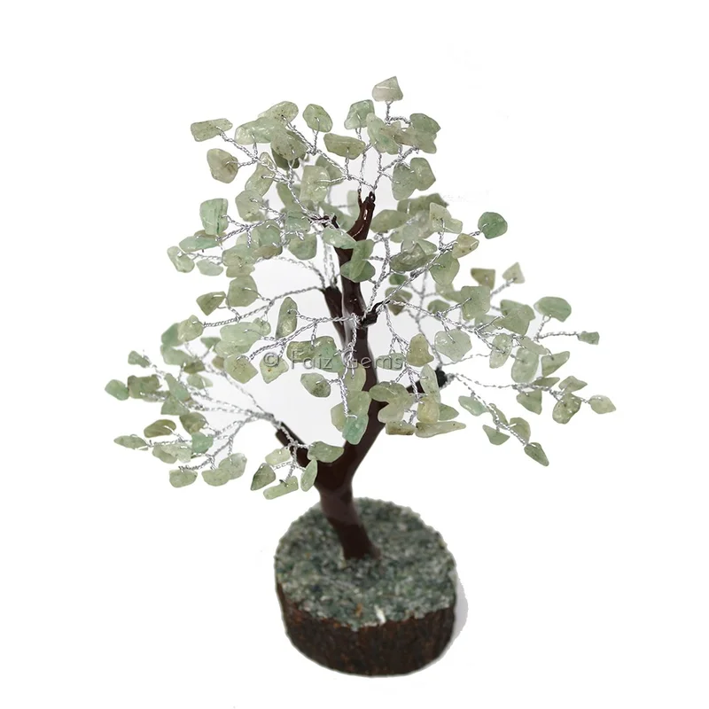 Green Aventurine Mseal Wire Tree(150 Chips)