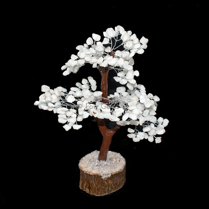 White Agate Mseal Wire Tree(300 Chips)