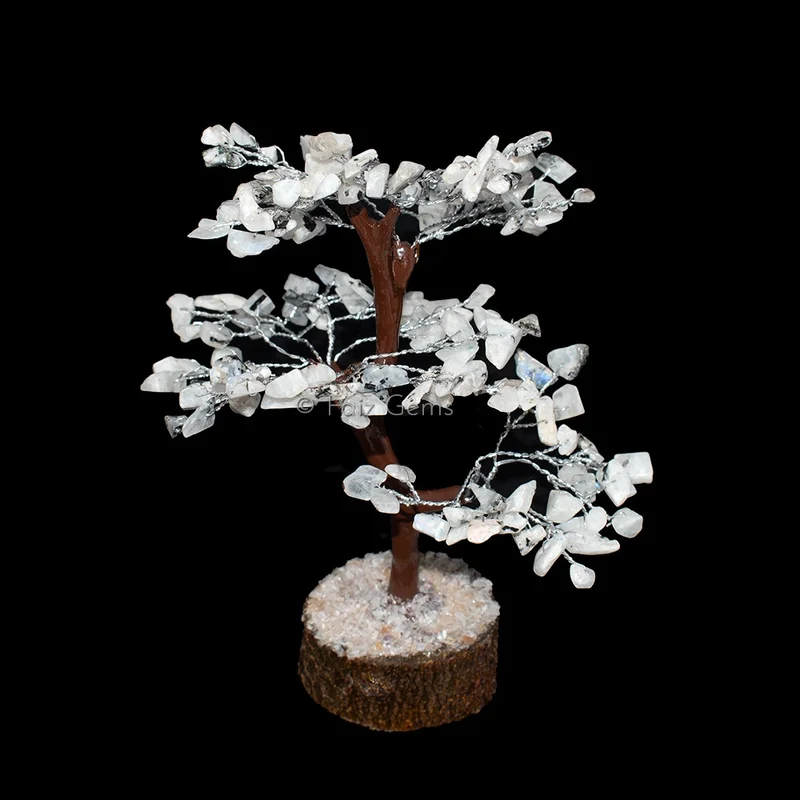 Rainbow Moonstone Mseal Wire Tree(150 Chips)