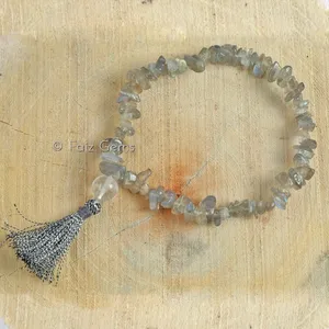 Labradorite Gemstone Power Chips Bracelets