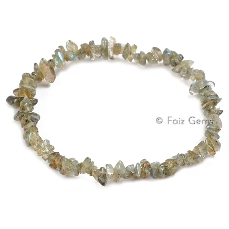 Labradorite Gemstone Chips Bracelets