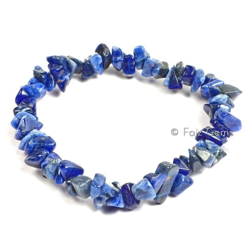 Sodalite Gemstone Chips Bracelets