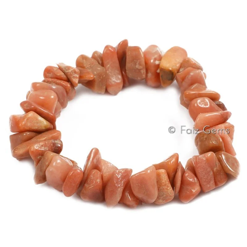 Peach Moonstone Gemstone Bracelets