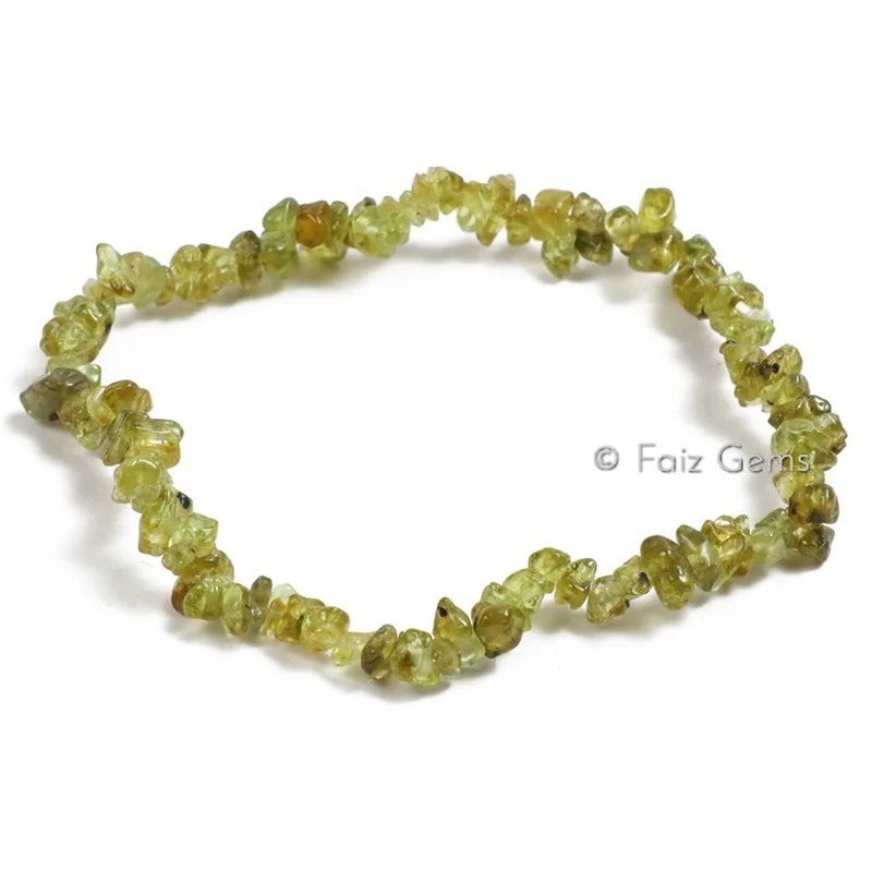 Peridot Chips Gemstone Bracelets