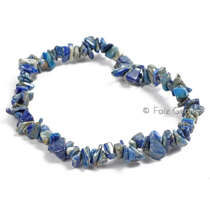 Lapis Lazuli Gemstone Chips Bracelets