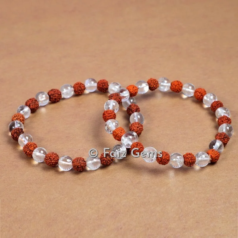 Rudraksha With Crystal Bracelets