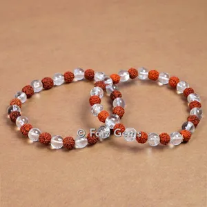 Rudraksha With Crystal Bracelets