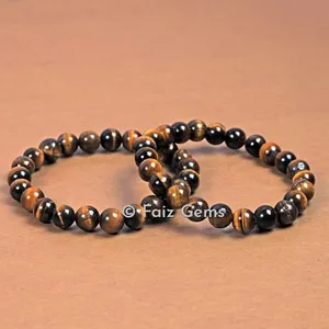 Pulseras de ojo de tigre amarillo