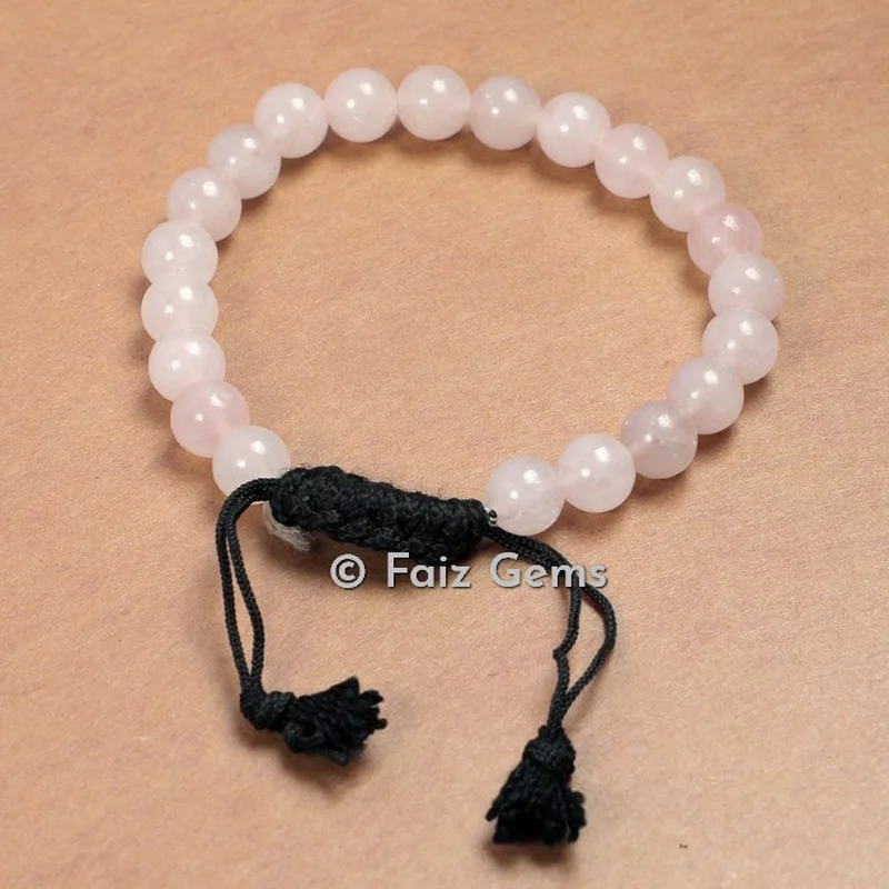 Rose Quartz Hand Wrap Bracelets