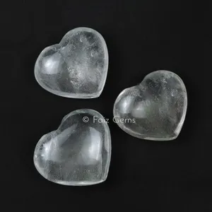 Crystal Quartz Gemstone Hearts