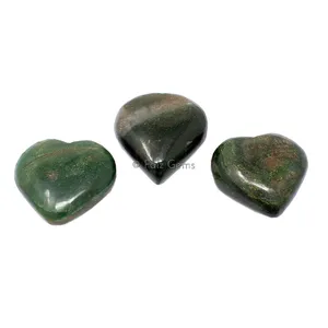 Green Mica Hearts
