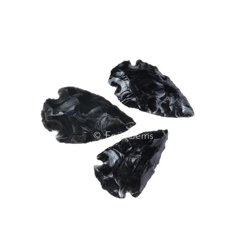 Black Tourmaline Arrowheads Of Size 1-1.5 Inches