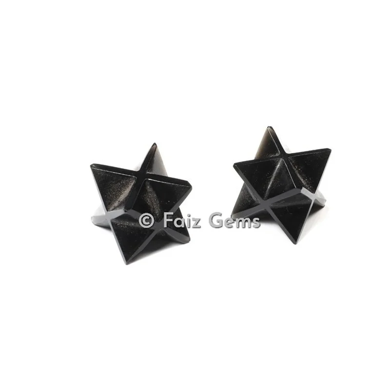 Black Jasper Merkaba Star