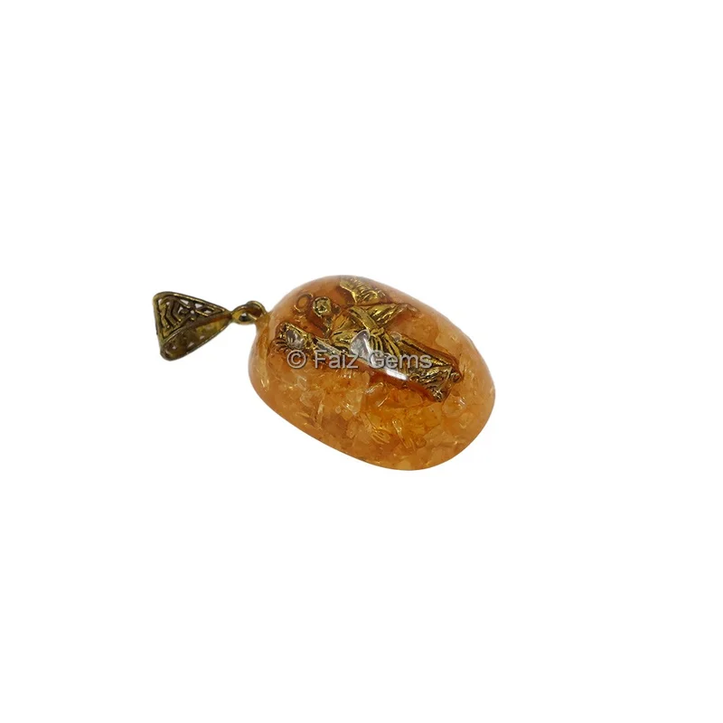 Dyed Citrine Pendant