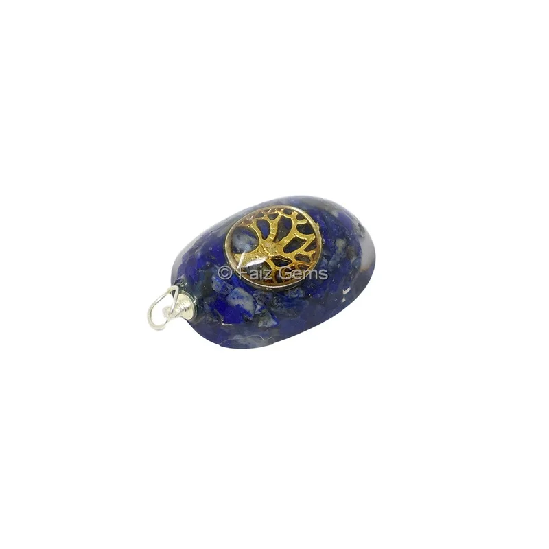 Lapis Lazuli with Tree Of Life Orgone Pendant