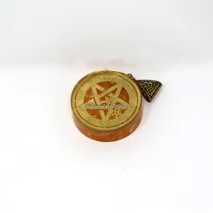 Carnelian with Pentagram Orgone Pendant