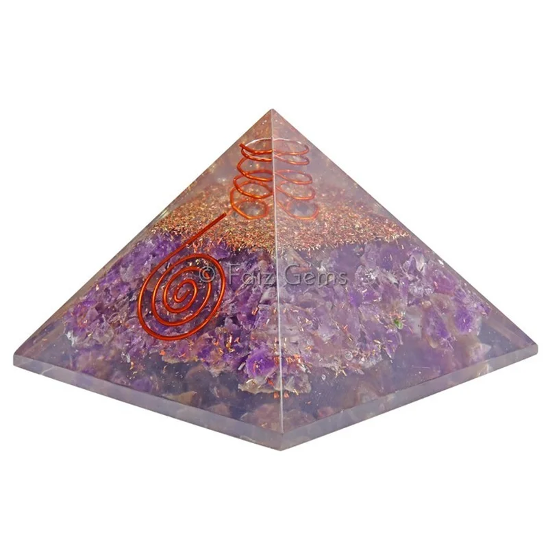 Amethyst Orgonite Pyramid