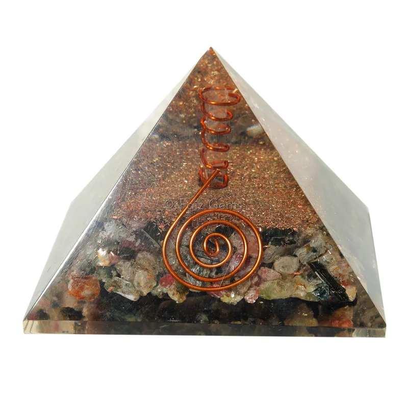 Multi Tourmaline Orgonite Pyramids