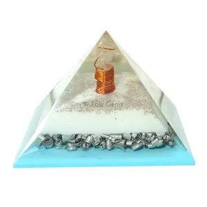 Crystal  point orgonite Pyramind