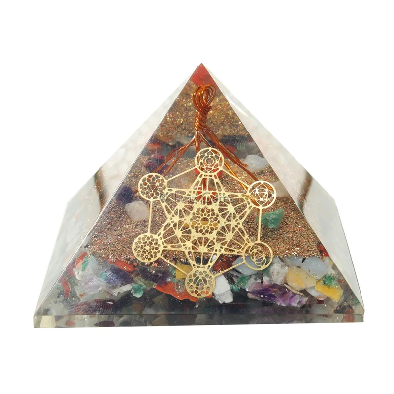 Mix Chakra OrgonitePyramids