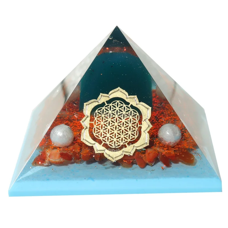Red Carnelian Orgonite Pyramids