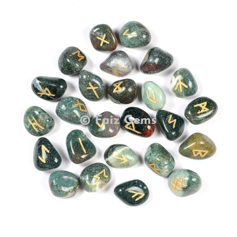 Fancy Blood Stone Rune Set