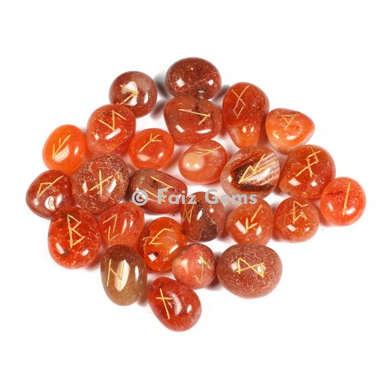 Carnelian Rune Set