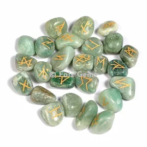 Green Aventurine Rune Set