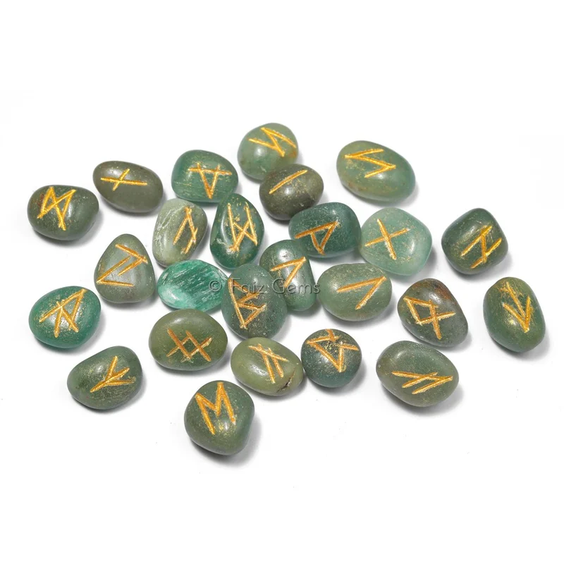 Green Aventurine Rune Sets