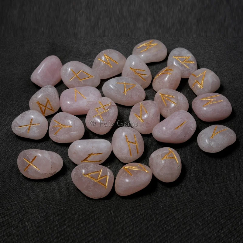 Rose Quartz Rune Set