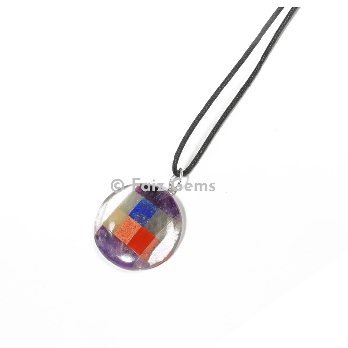 Chakra Energy Disc Pendants