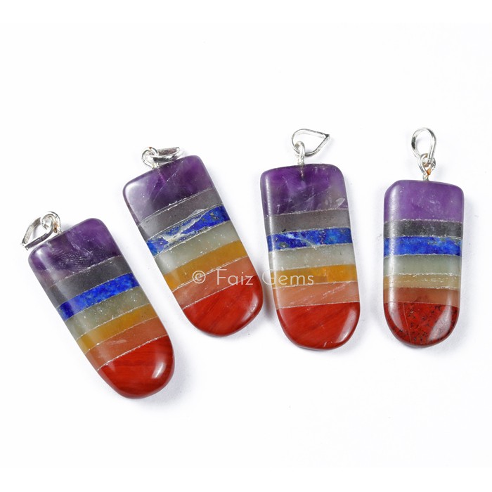 Seven Chakra Bonded Pendants