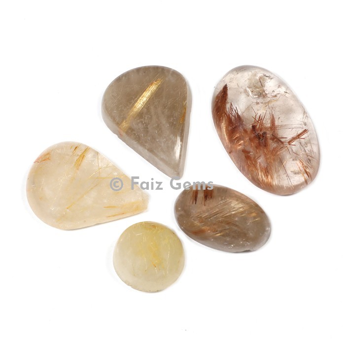 Golden Rutile Cabochons