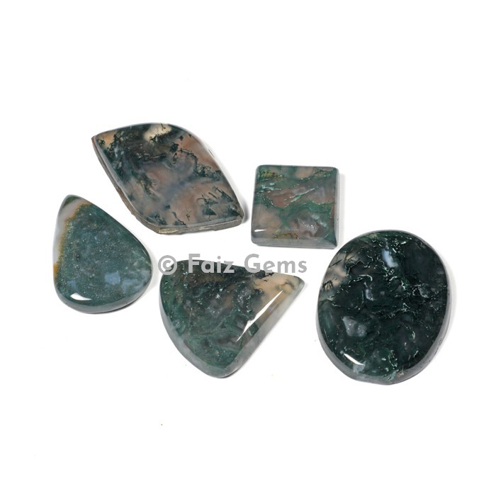 Moss Agate Cabochons