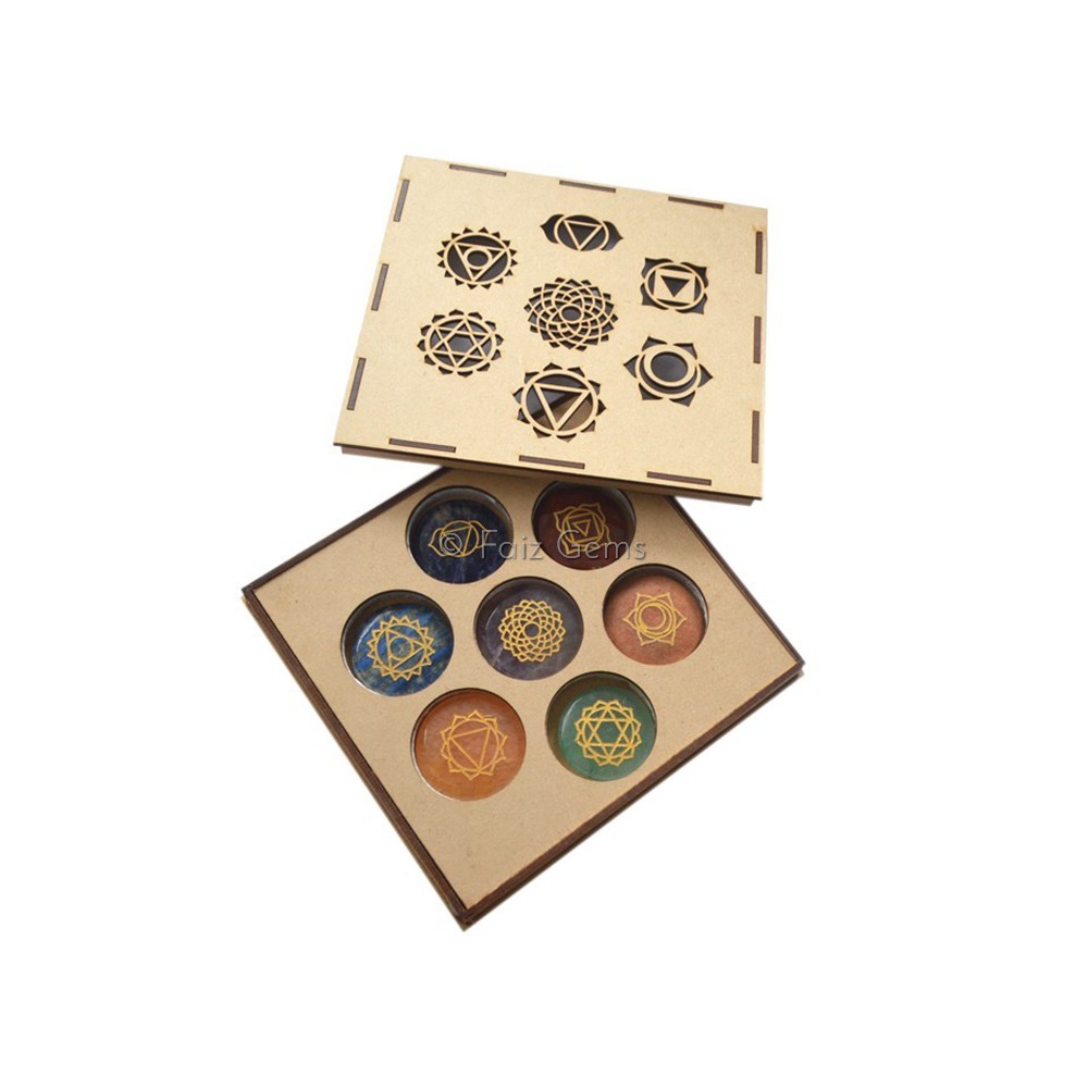 Seven Chakra Gift Box With Chakra Symbols