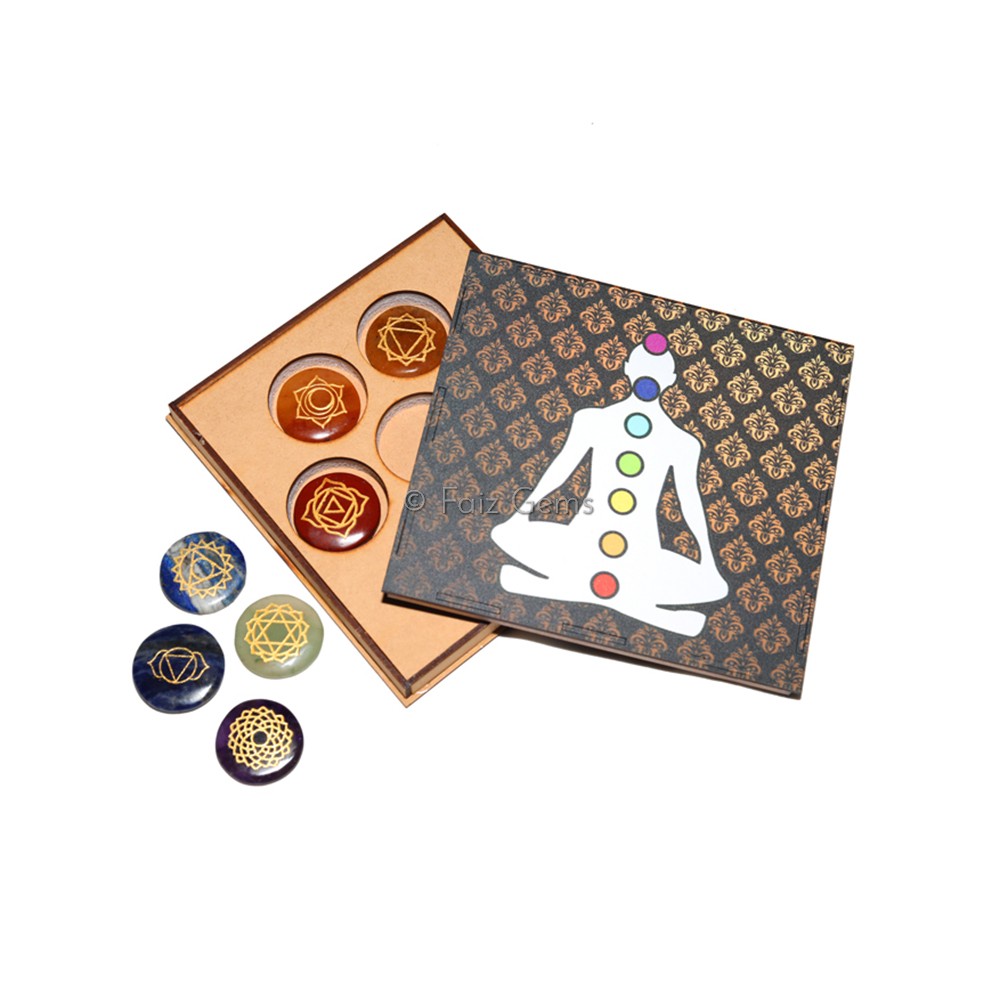 Seven Chakra Gift Box With Meditation Pose