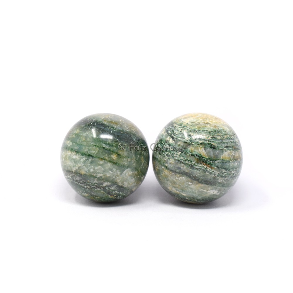 Green Mica Spheres