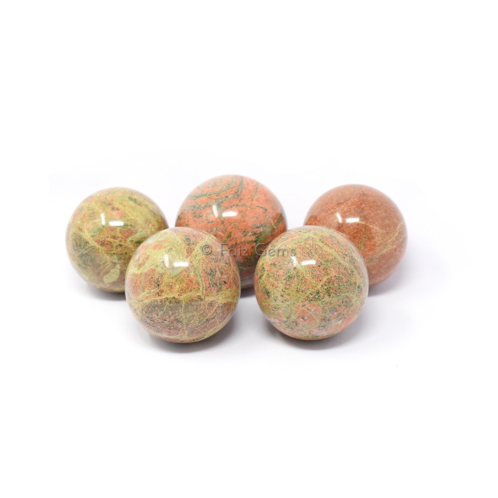 Unakite Spheres