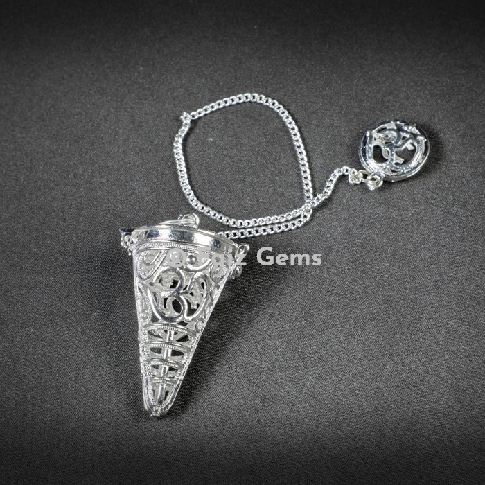 Openable Silver OM Cage Metal Pendulum