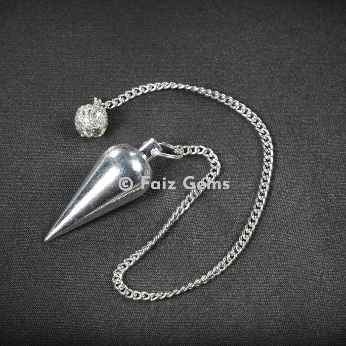Silver Big Drop Metal Pendulum
