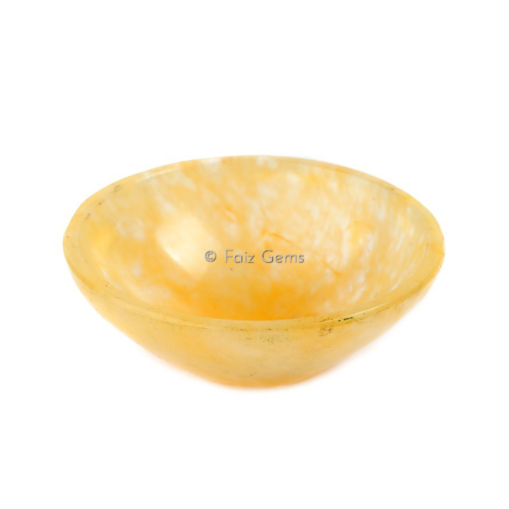 Yellow Quartz Agate Bowl