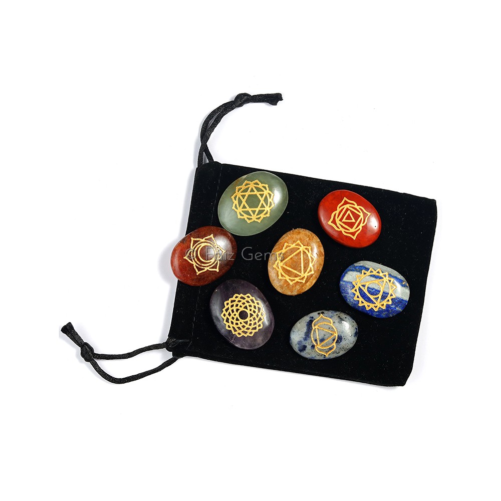 Chakra Oval Set With Pouch