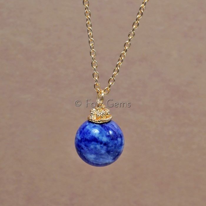 Lapis Ball Pendants