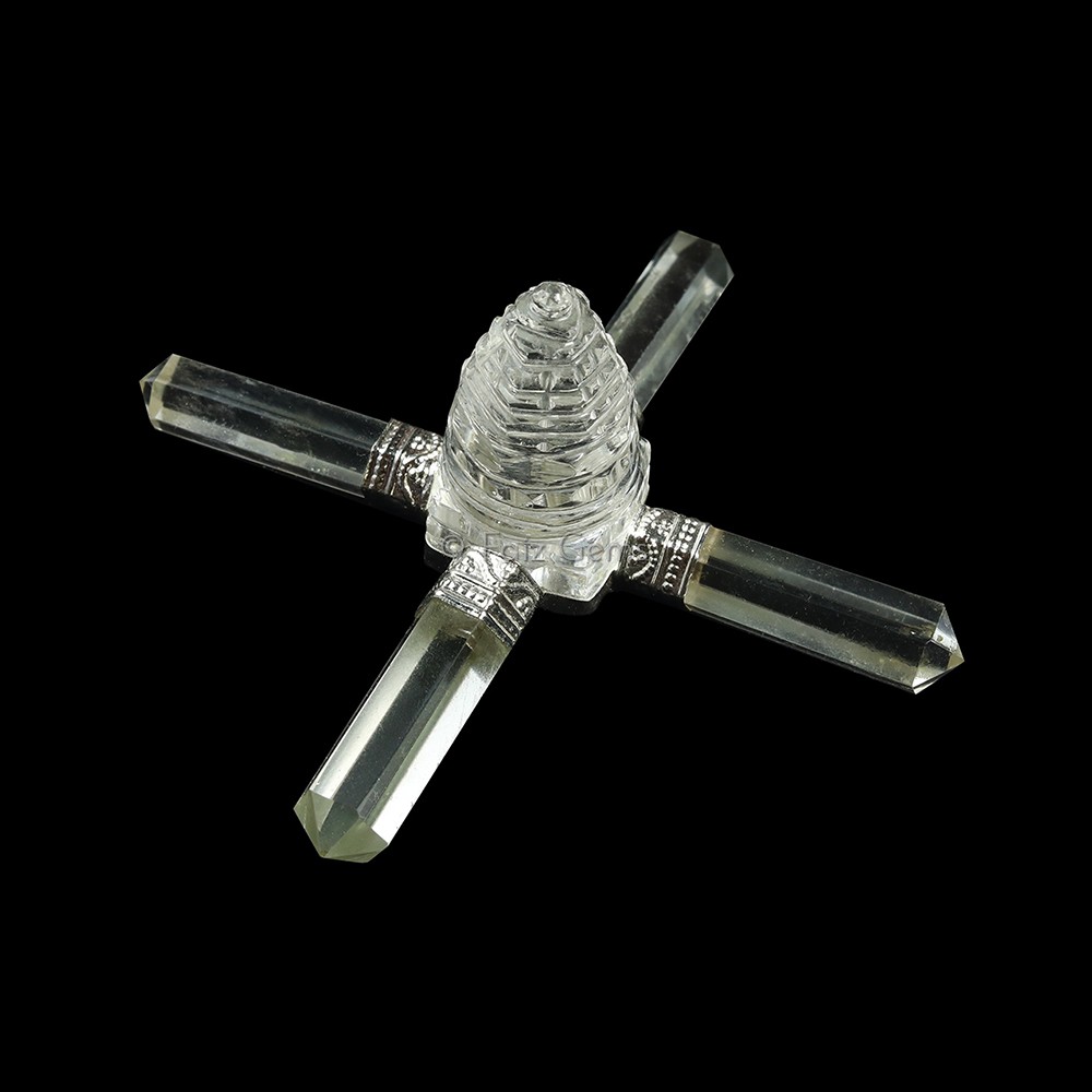 Clear Quartz Shree Yantra Healing Generator