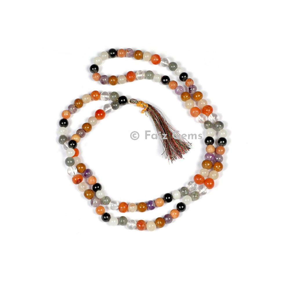 Chakra Stone Beads Japa Mala