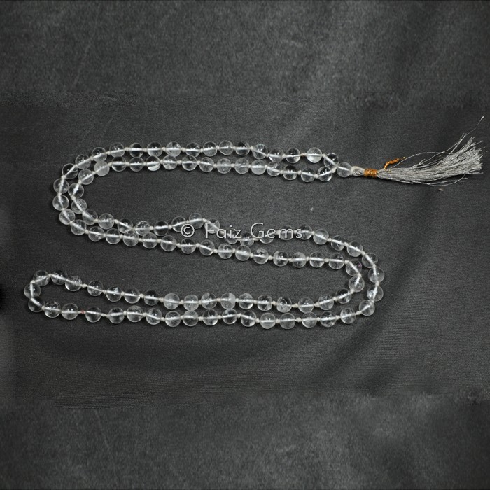 Crystal Quartz Gemstone Japa Mala