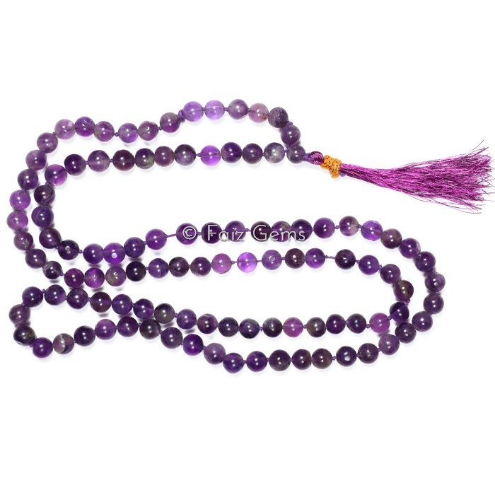 Amethyst Gemstone Japa Mala