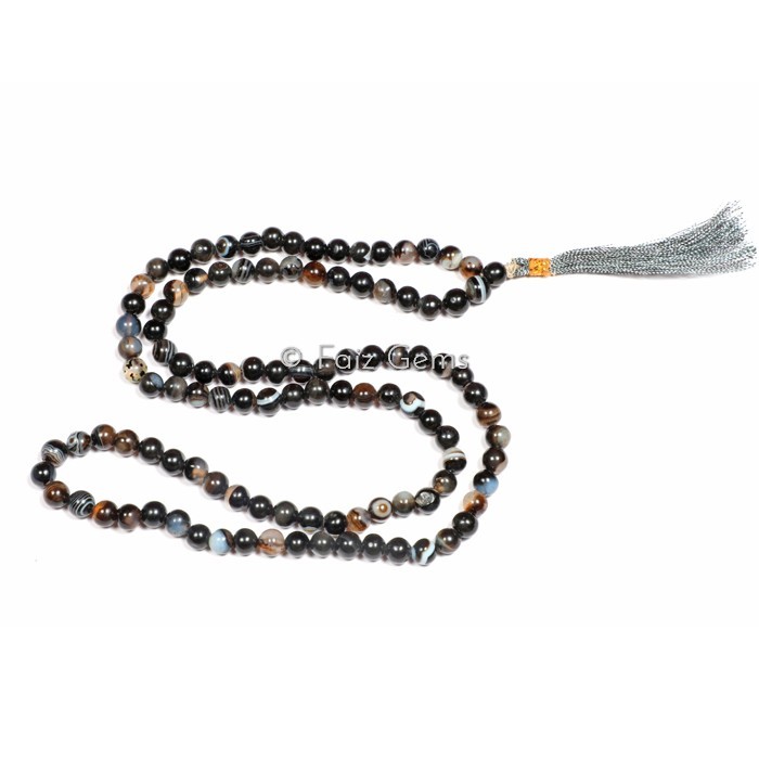 Black Onyx Gemstone Japa Mala